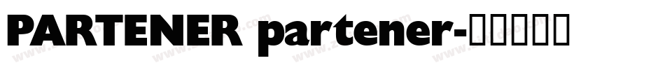 PARTENER partener字体转换